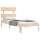 Bed Frame without Mattress 90x200 cm Solid Wood Pine 3193516