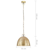 Industrial Vintage Hanging Lamp 25 W Brass Round 31 cm E27 320547