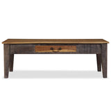 244968 Coffee Table Solid Wood Vintage 118x60x40 cm