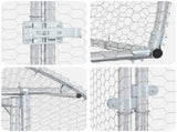 Chicken Coop Silver 1200 x 150 x 100 cm Galvanised Steel 3434665