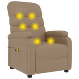 Massage Chair Cappuccino Faux Leather 342699