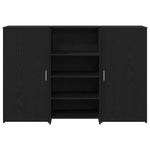 Reception Desk Black Oak 155x50x103.5 cm Engineered Wood 3324197