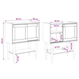 Console Table BILBAO Dark Caramel 80 x 40 x 95 cm 42041336