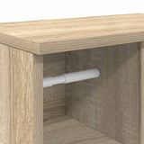Bathroom Cabinet with Roll Holder Sonoma Oak 39x22x90 cm 858526