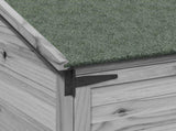 Garden Shed with Roof Grey 106.5 x 56 x 176 cm Solid Fir Wood 42033450