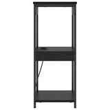 Bedside Cabinet Black Oak 41 x 31 x 76 cm Engineered Wood 859545