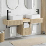 Bathroom Cabinet Set 3 pcs Sonoma Oak 53 x 35 x 39 cm 3405609