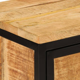 Bed Cabinet 40x30x52.5 cm Solid Rough Wood Mango 358503