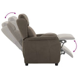 Recliner Chair Taupe 66.5 x 94 x 101.5 cm Polyester 340160