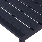 Garden Bench 180 cm PS Board Black 49493