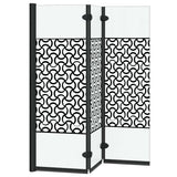 Shower Enclosure Manual Black and Transparent 130 x 130 cm 42018552