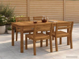 Garden Dinner Table Natural 108.5 x 55 x 75 cm 901249