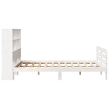 Bed Frame without Mattress White 160x200 cm Solid Wood Pine 3309930