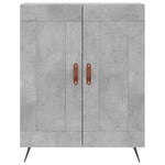 Highboard Concrete Grey 69.5x34x180 cm Engineered Wood 3199661