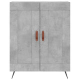 Highboard Concrete Grey 69.5x34x180 cm Engineered Wood 3199661