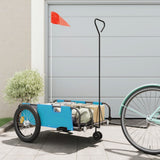 Bike Trailer Blue and Black Oxford Fabric and Iron 94198