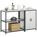 Kitchen Storage Set HATTEM 2 pcs Silver Galvanised Steel 3392664