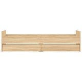 Bed Frame with Drawers without Mattress Sonoma Oak 100x200 cm 3207366