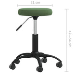 Office Swivel Chair Dark Green Velvet 333177