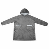 Blanket Hoodie Dark Grey L Fleece and Flannel 42017190