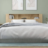 Headboard Cabinet Sonoma Oak 200x18.5x104.5 cm 811955