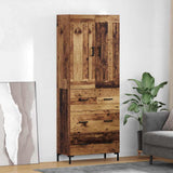Highboard with Drawer 2 pcs Old Wood Engineered Wood 3415660