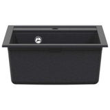 Kitchen Sink Single Basin Granite 49 x 51 x 30.5 cm Graphite 42053755