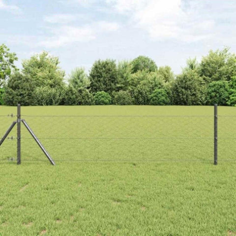 Hexagon Fence Grey 1.6 x 10 m Steel 42005512