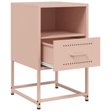 ZNTS Bedside Cabinet Pink 36x39x60.5 cm Steel 846556