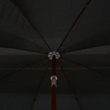 Garden Parasol with Steel Pole 300 cm Anthracite 47806
