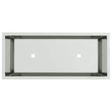 Raised Garden Planter Silver 60 x 26 x 45 cm Galvanised Steel 865888