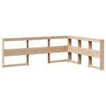Bookcase Bed without Mattress 140x200cm Solid Wood Pine 3324460