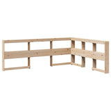 Bookcase Bed without Mattress 140x200cm Solid Wood Pine 3324460