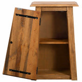 Bathroom Wall Cabinet Solid Pinewood 42x23x70 cm 246039
