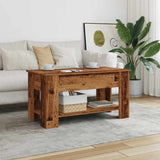 Coffee Table Old Wood 101x49x52 cm Engineered Wood 856926