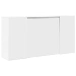 ZNTS Reception Desk White 200x50x103.5 cm Engineered Wood 3324178