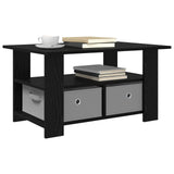Coffee Table Black Oak 77 x 55 x 42 cm Engineered Wood 8000413