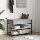 Shoe Bench Grey Sonoma 70x42.5x50 cm Engineered Wood 839031