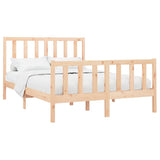 Bed Frame without Mattress 140x200 cm Solid Wood Pine 3106703