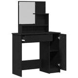 Dressing Table Black Oak 86.5 x 35 x 136 cm Engineered Wood 862783
