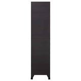 Locker Cabinet Anthracite and Red 90x40x180 cm Steel 339833