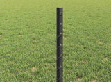 Welded Wire Fence 25 x 0.5 m PVC-Coated Steel Grey Mesh 3336848