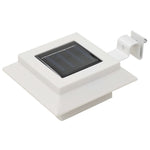 Outdoor Solar Lamps 12 pcs LED Square 12 cm White 277137