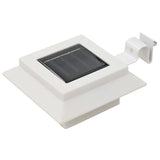 Outdoor Solar Lamps 12 pcs LED Square 12 cm White 277137