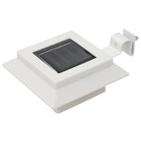 Outdoor Solar Lamps 12 pcs LED Square 12 cm White 277137