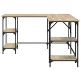 Desk Sonoma Oak 139x139x75 cm Engineered Wood 837593