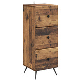 Drawer Cabinet Old Wood 33 x 34.5 x 90 cm Engineered Wood 895543