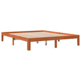 Bed Frame without Mattress Wax Brown 180x200 cm Super King Solid Wood Pine 844174
