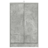 Shoe Cabinet Concrete Grey 60x35x92 cm Engineered Wood 808931