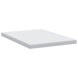 Mattress Topper White 140 x 190 x 10 cm Jaquard Fabric 4106248